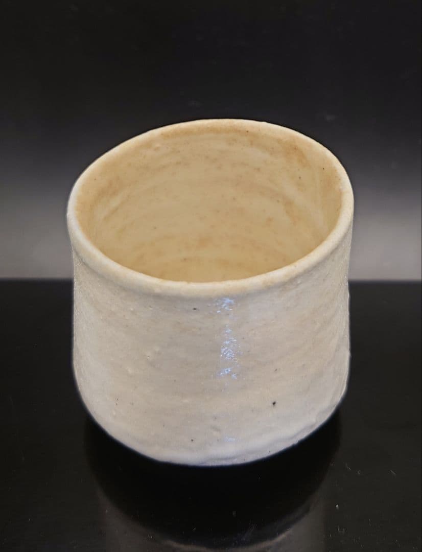 梶原靖元　雲泥杯　粉引　ぐい呑　雲岱里