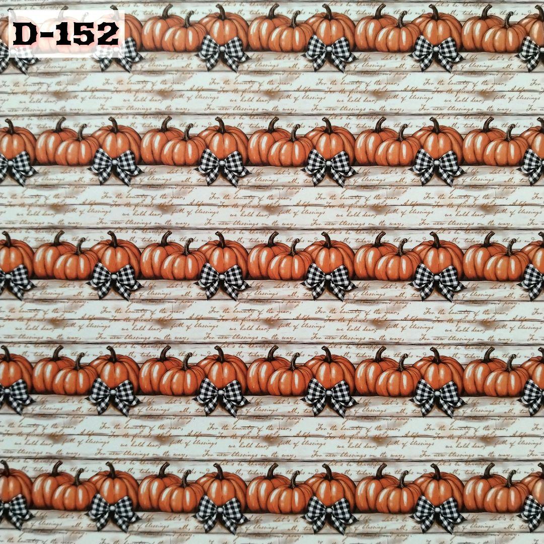 【D-152】lien様　デザインペーパー　ハロウィン　かぼちゃ　❸