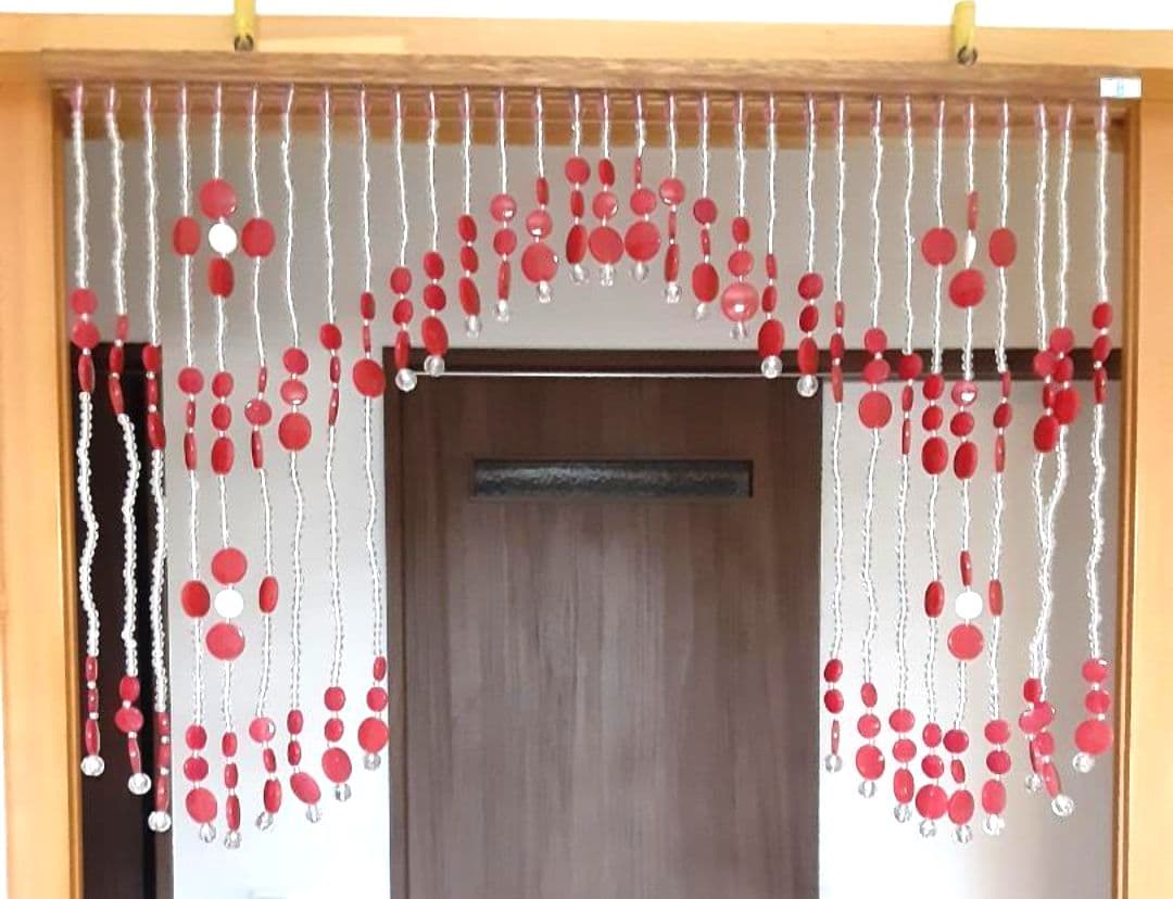 レトロポップ 珠のれん 箱付き 昭和レトロ ビーズのれんヴィンテージ