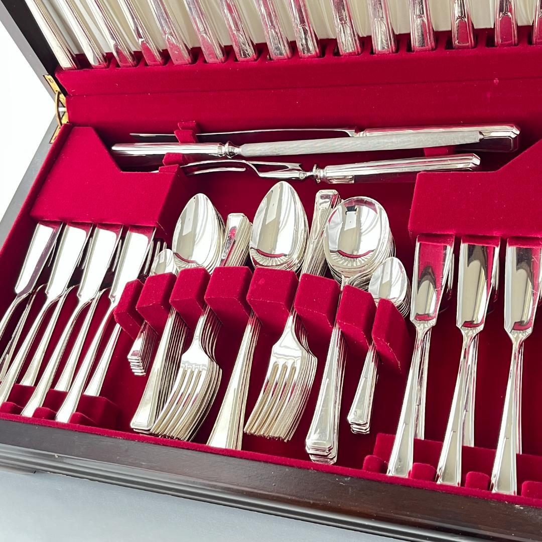 【James Rayls】 アールデコ ディナーフルセット 8名用87本組