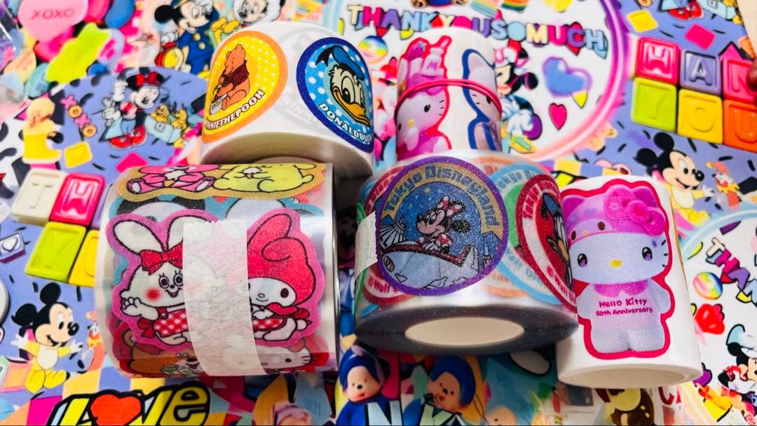 ロールシール　新中古set アメキャラ