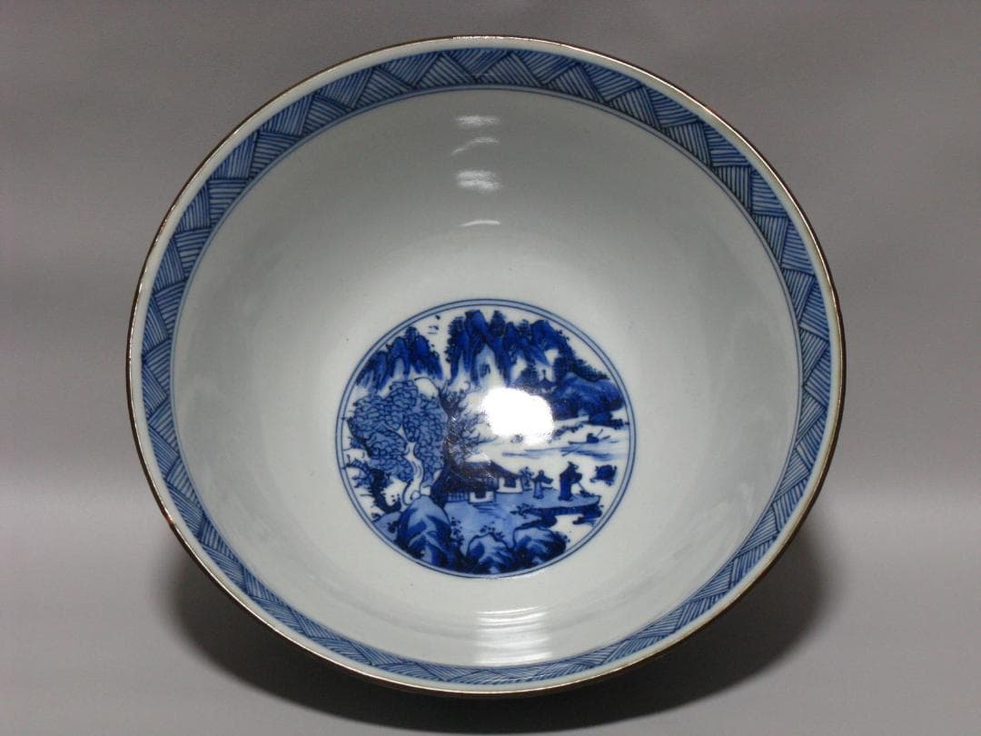 西村徳泉 作『染付 祥瑞 鉢』箱無 菓子鉢 検 人間国宝 楠部彌弌 楠部弥一