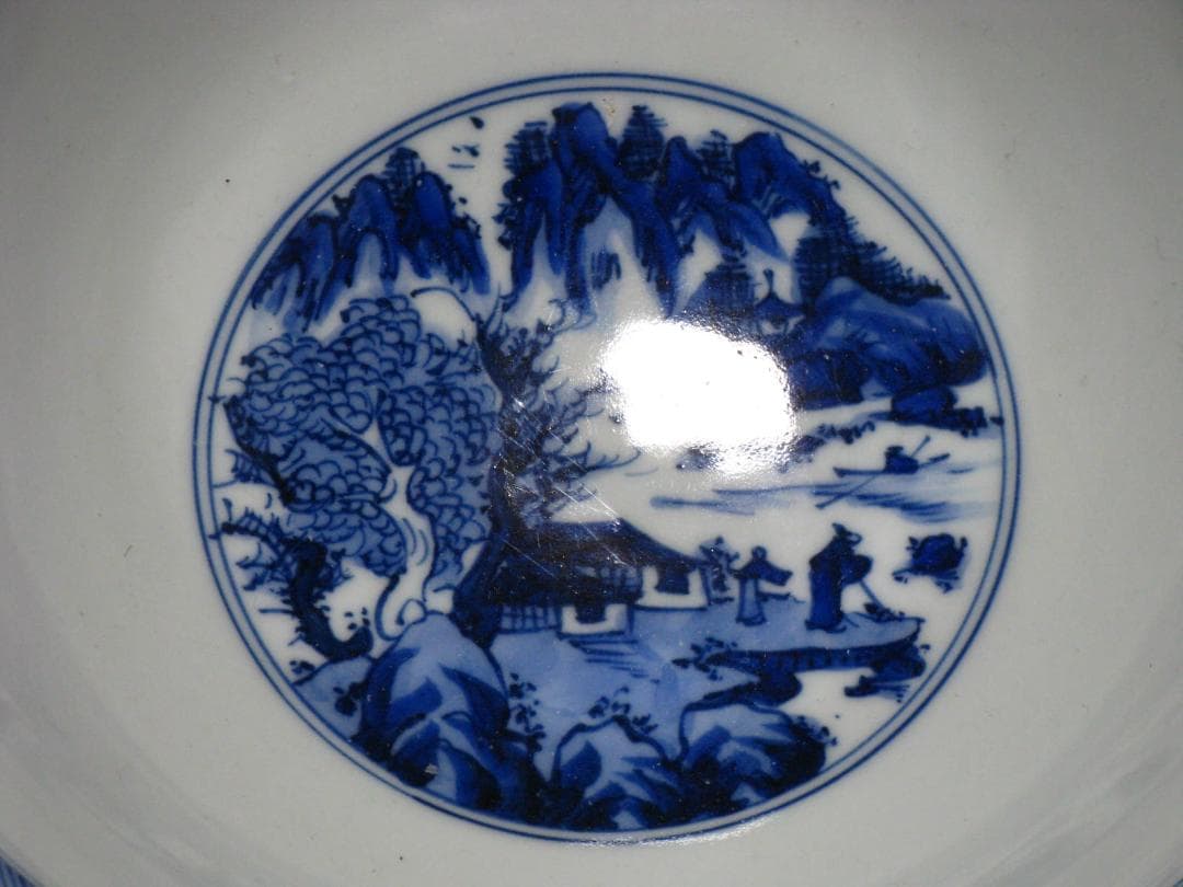 西村徳泉 作『染付 祥瑞 鉢』箱無 菓子鉢 検 人間国宝 楠部彌弌 楠部弥一