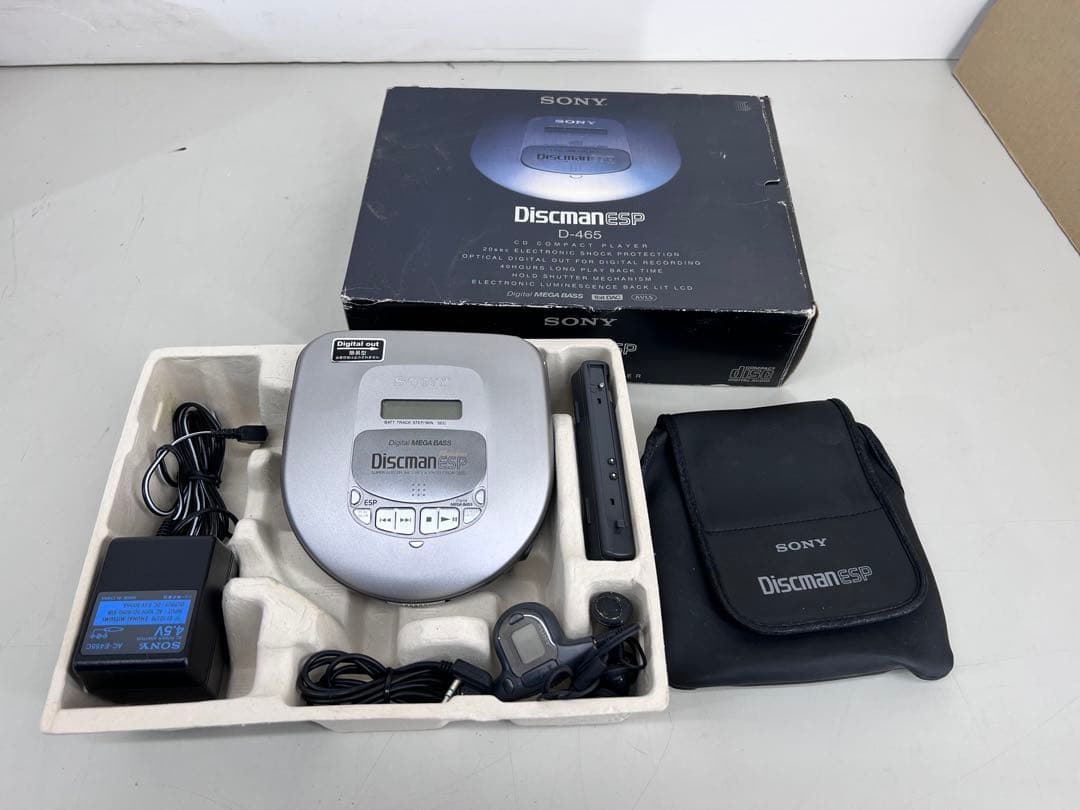 SONY D-465 CDディスクマン ポータブルCDプレーヤー　discman