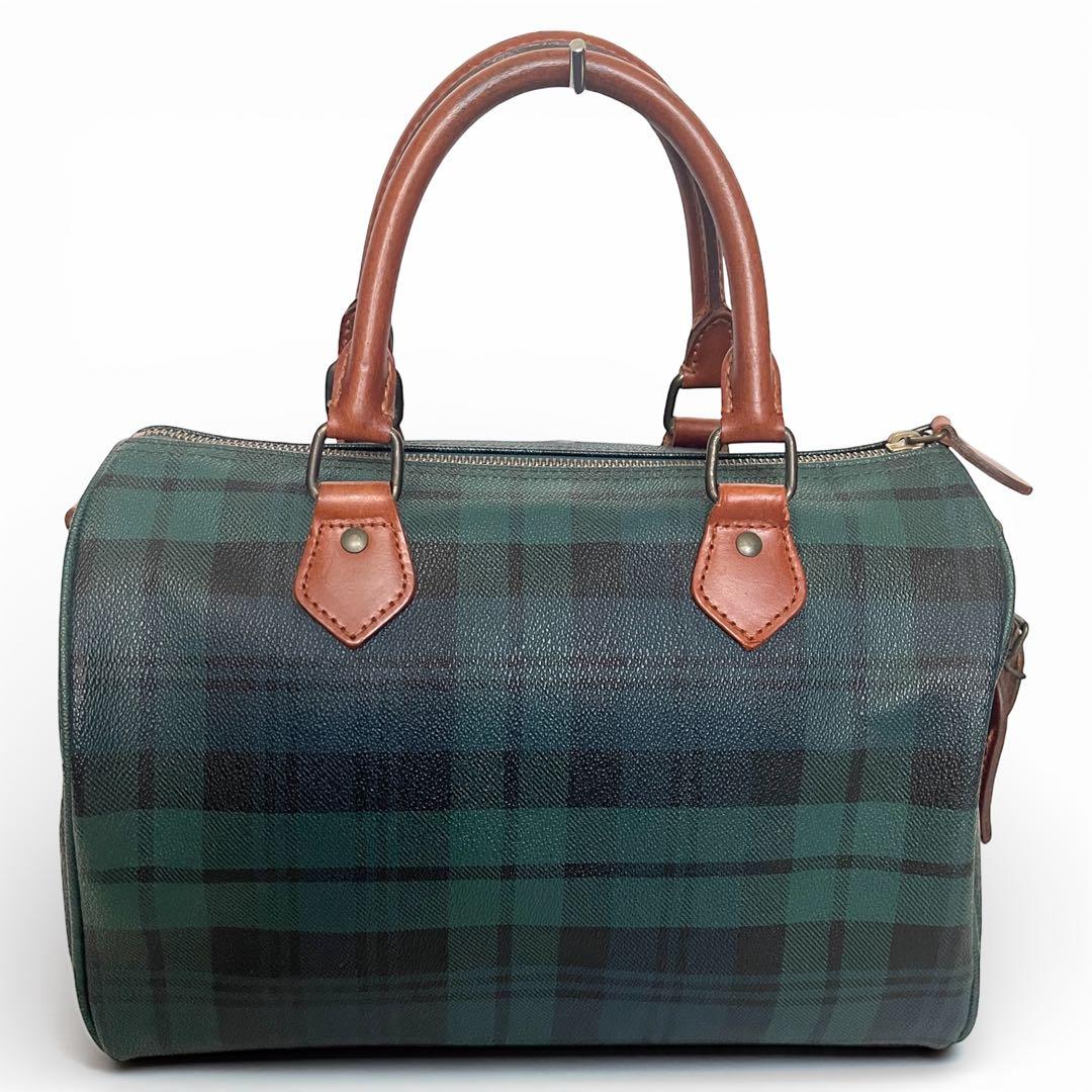 POLO RALPH LAUREN ミニボストン ブラックウォッチ PVC