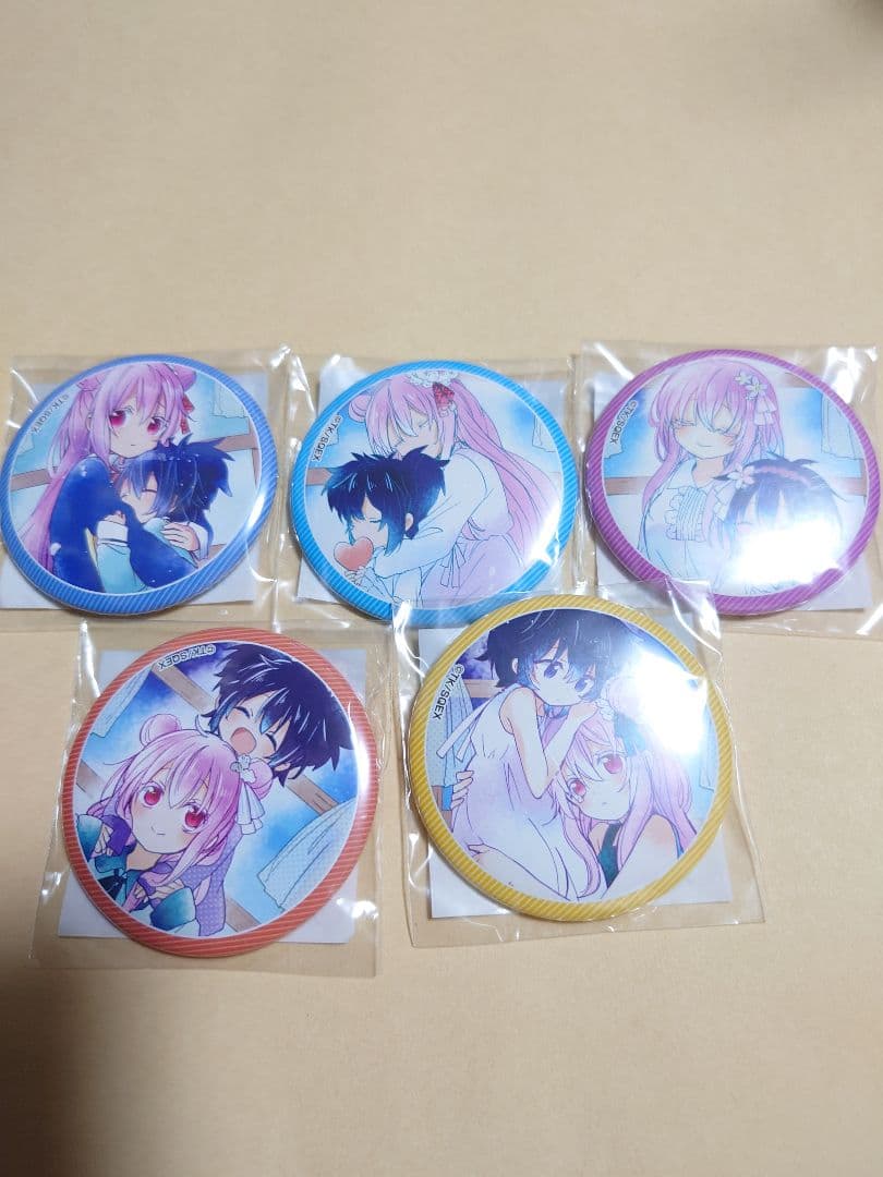 ハッピーシュガーライフ　ゲマくじ　D賞缶バッジ　5点セット