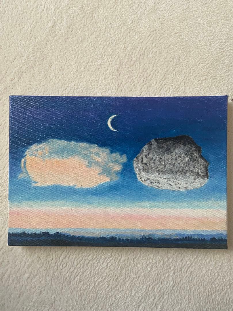 マグリット　肉筆手描きの油絵模写画　アルゴンヌの戦い