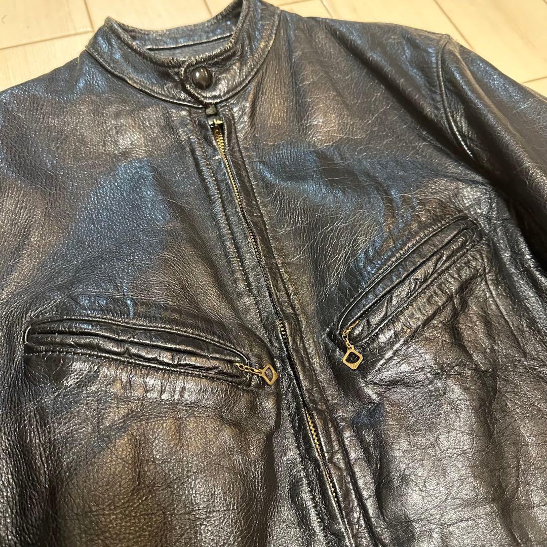 9*7様 50's BATES ブラック シングルライダースジャケット