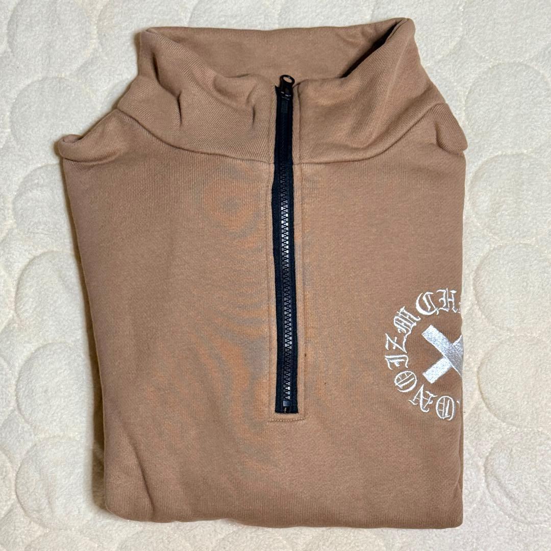 CHRONOIZM クロノイズム ハーフジップ スウェット　【ベージュ】