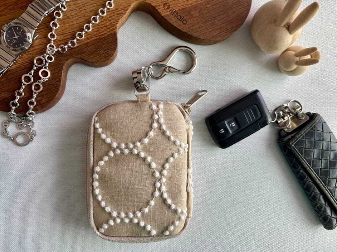 ハッピー＊【キーポーチ／ポーチ】ミナペルホネン タンバリン／シンフォニー