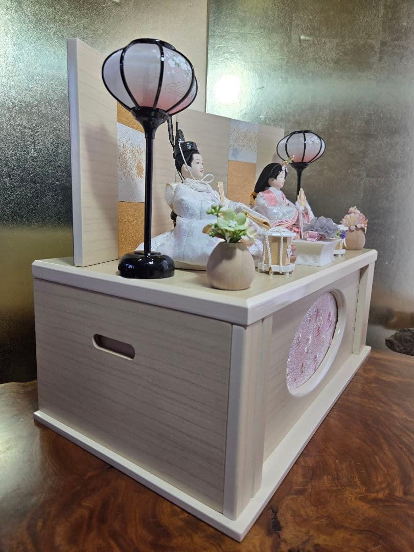 【一点限り】雛人形 収納飾り 　HS26