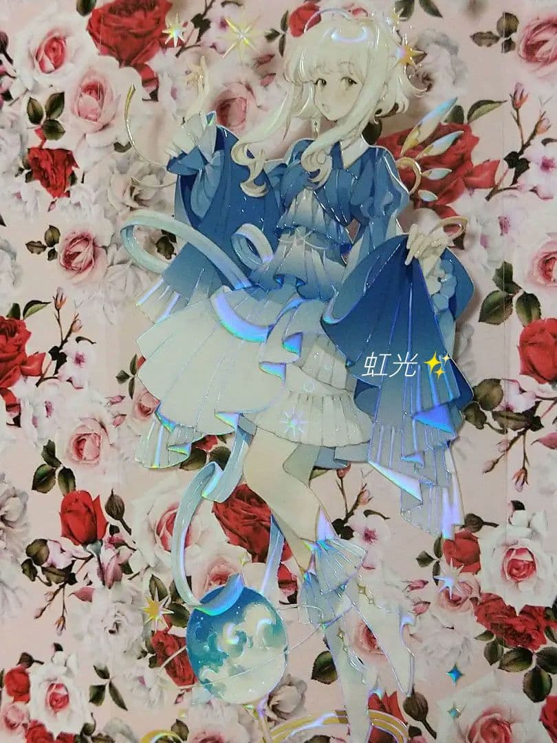 J272＃踏星凌空(虹光)Shine切り売り海外人物マステ女の子