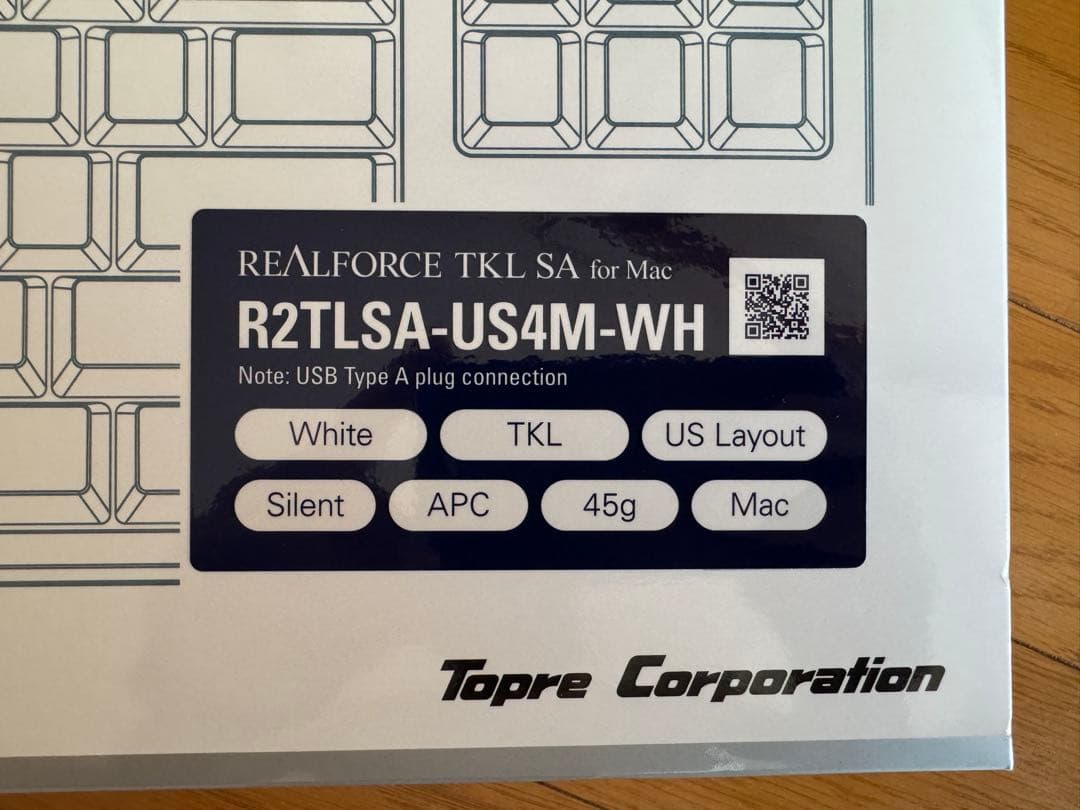 【極美品】REALFORCE TKL SA for Mac（英語配列/WH）
