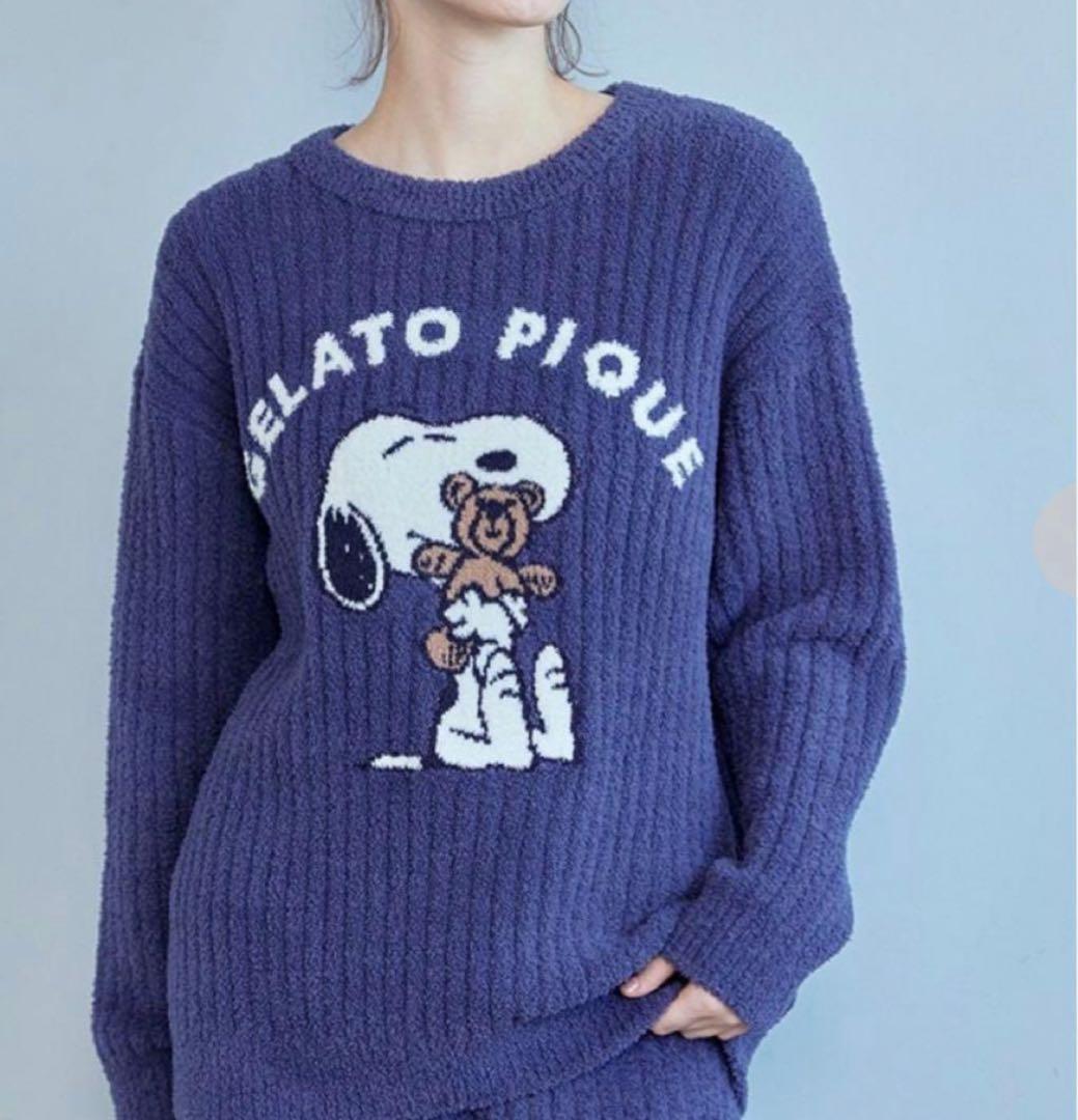 ジェラートピケ　スヌーピー　ルームウェア　トップス