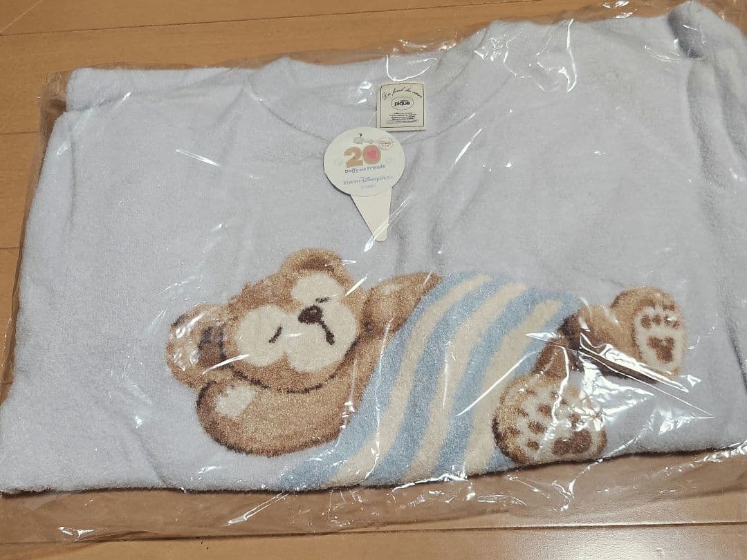 ジェラピケ ダッフィー ルームウェア 水色