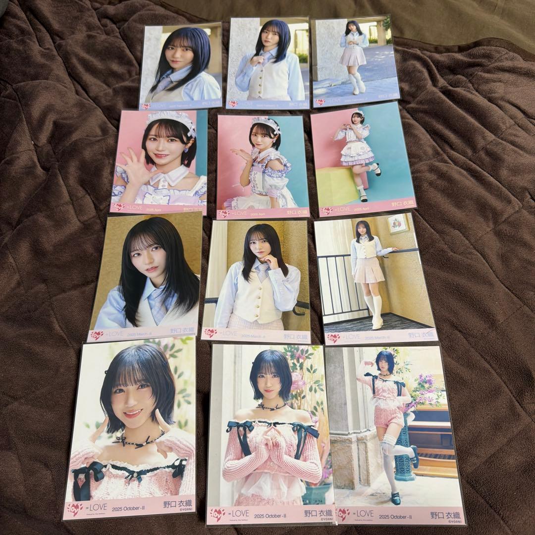 タ*ル様 =LOVE 生写真 野口衣織 ラブソングに襲われる ピンクニット ダイ