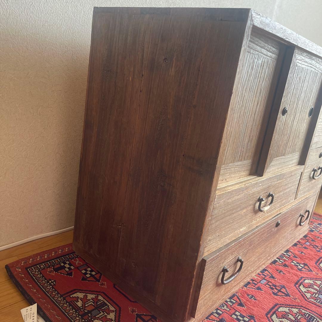 m*a様 昭和レトロ 古道具　水屋箪笥 引き戸付き 収納箪笥 小引き出し　アンテ