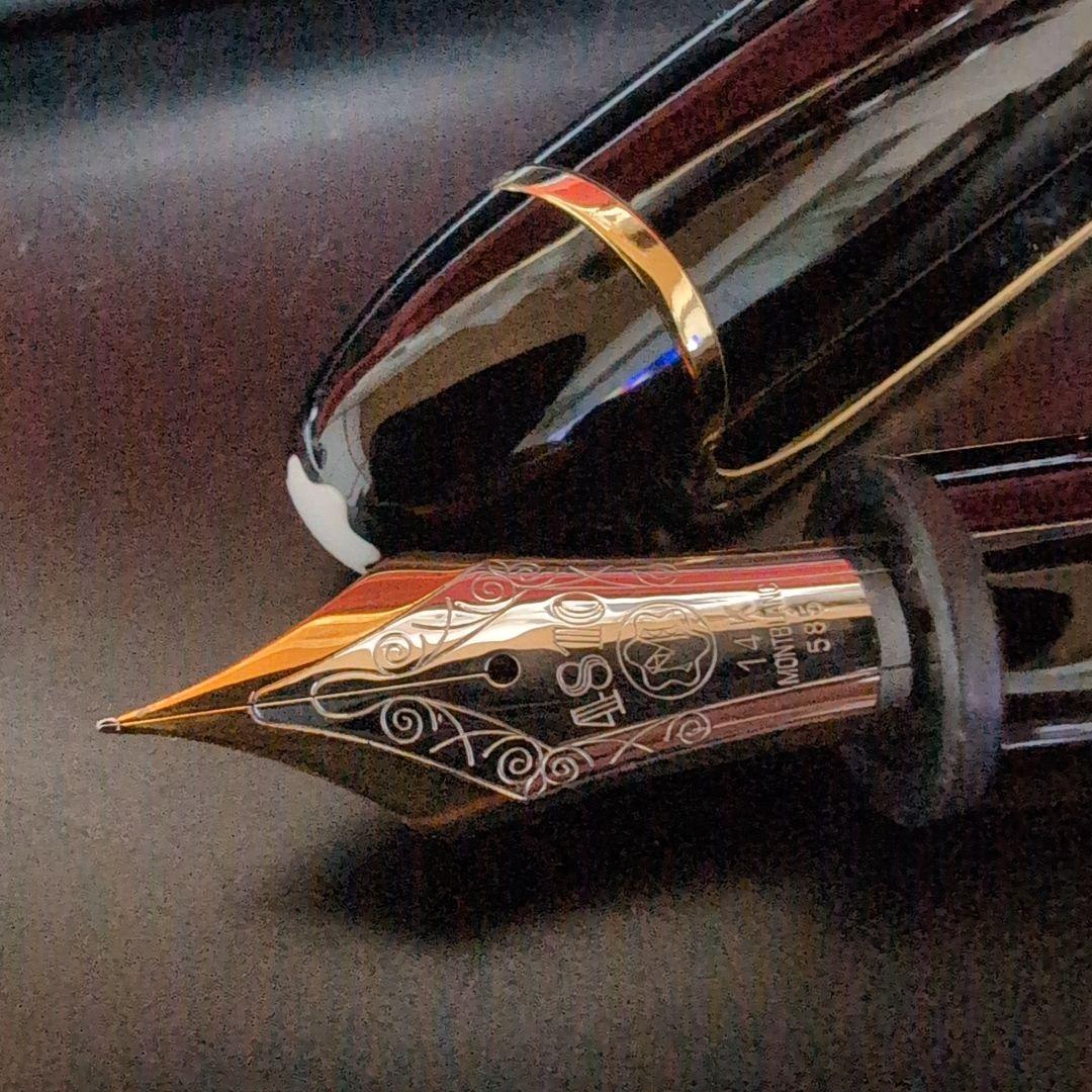 【極上・未使用品♪】モンブラン 149 万年筆 80年代 14K 吸入式 EF