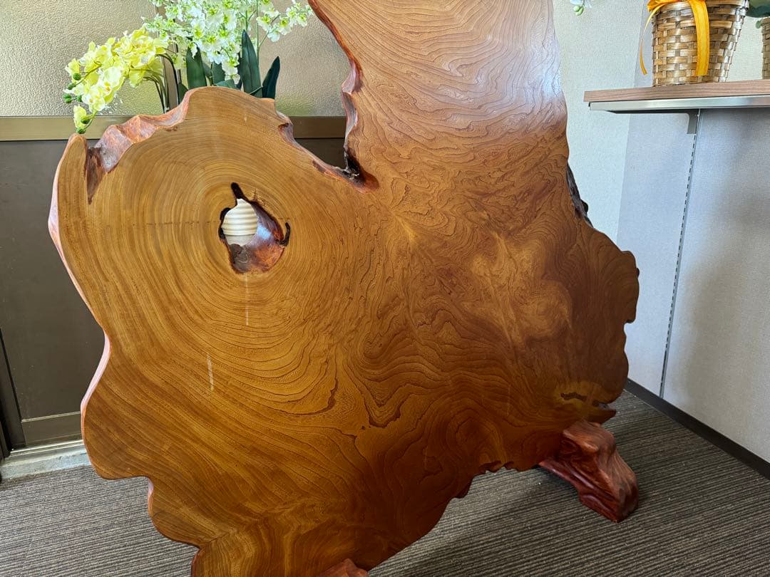 高級天然木 衝立 1枚板