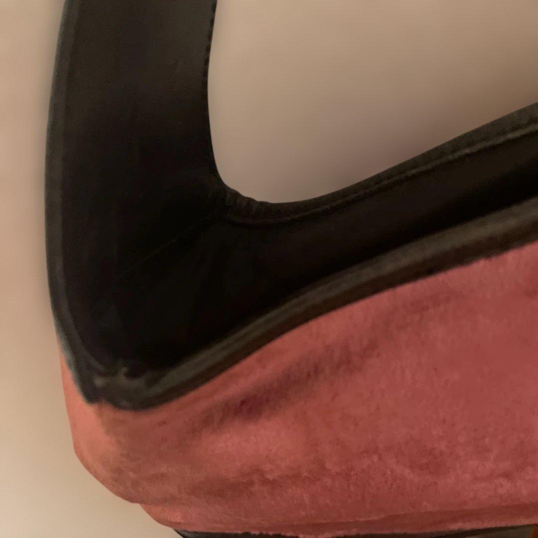 レア 希少 GUCCI グッチ ジャッキーバッグ バッグ ピンク ベロア レザー