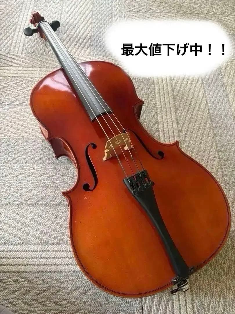 Y6489 SUZUKI No.72 1/2 チェロ スズキ 【ケース付き】