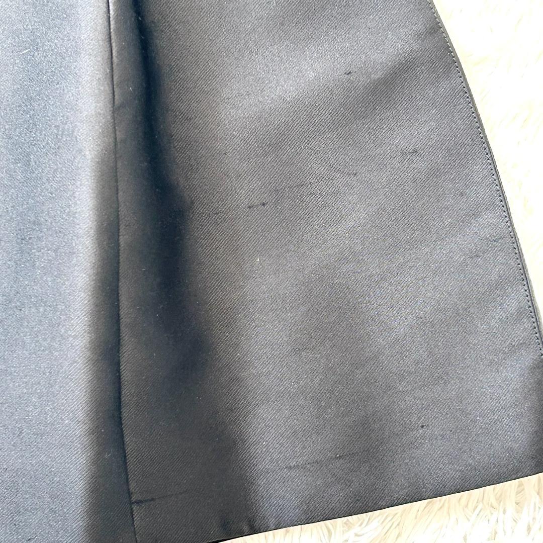 ルイヴィトン　現行　スカート　フレア　黒　シルク混　３８　M　レディース