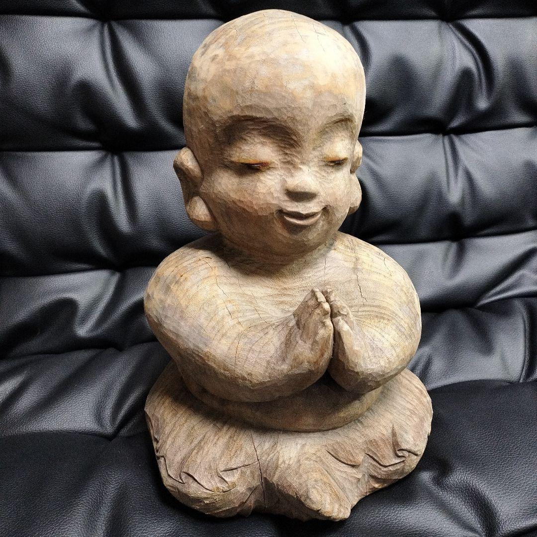 世界的名工 前島秀章 木彫 1992年春作 美術品 彫刻 オブジェ