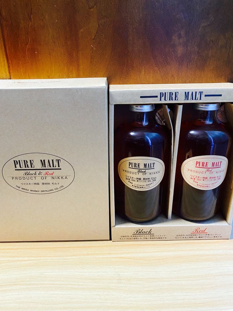 NIKKA PURE MALT Black & Red セット　ニッカ