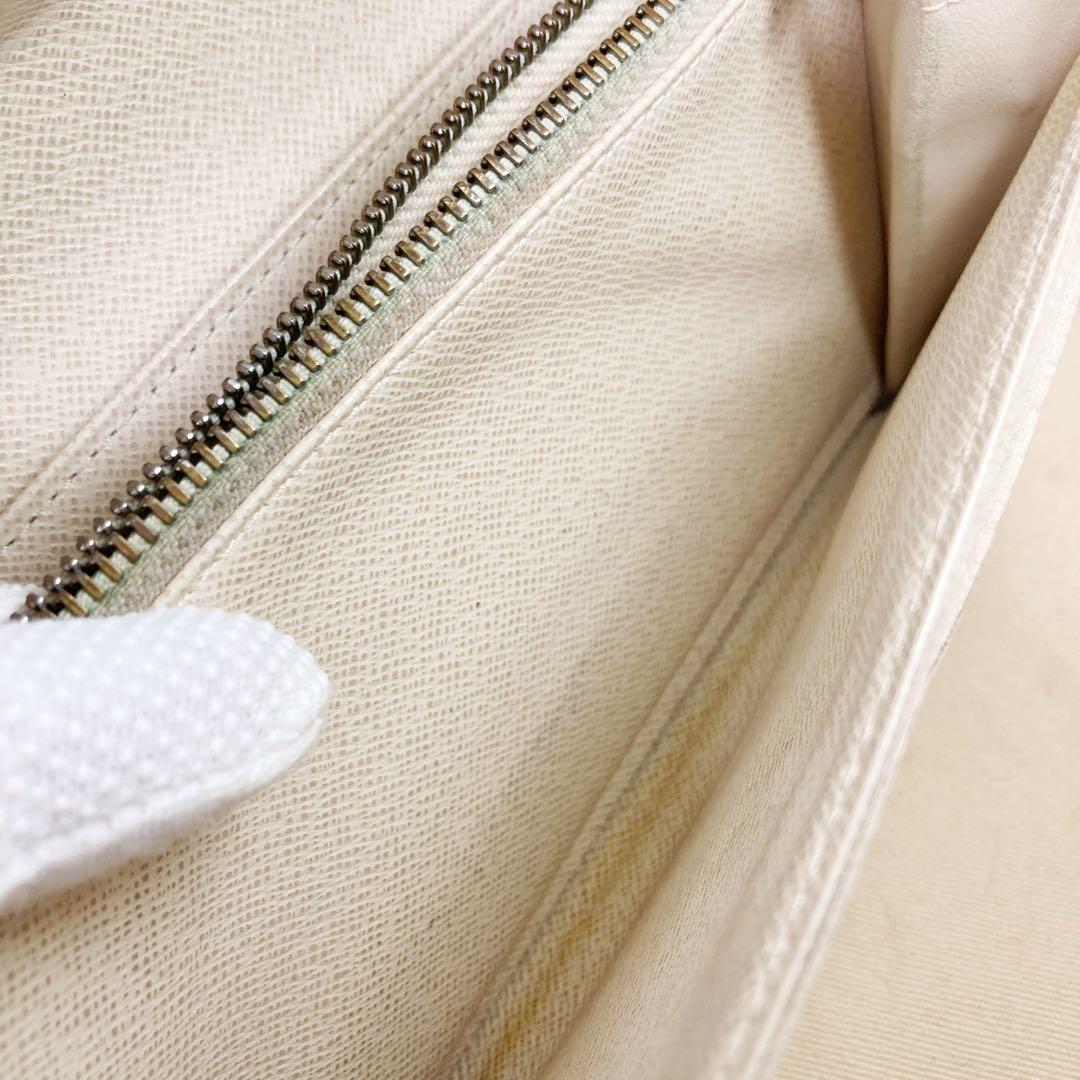 【美品】ルイヴィトン ☆ポルトフォイユサラ ダミエ アズール 長財布