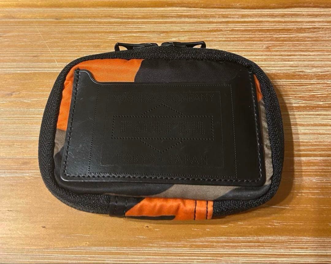 PORTER キーケース　カモフラージュ/オレンジ