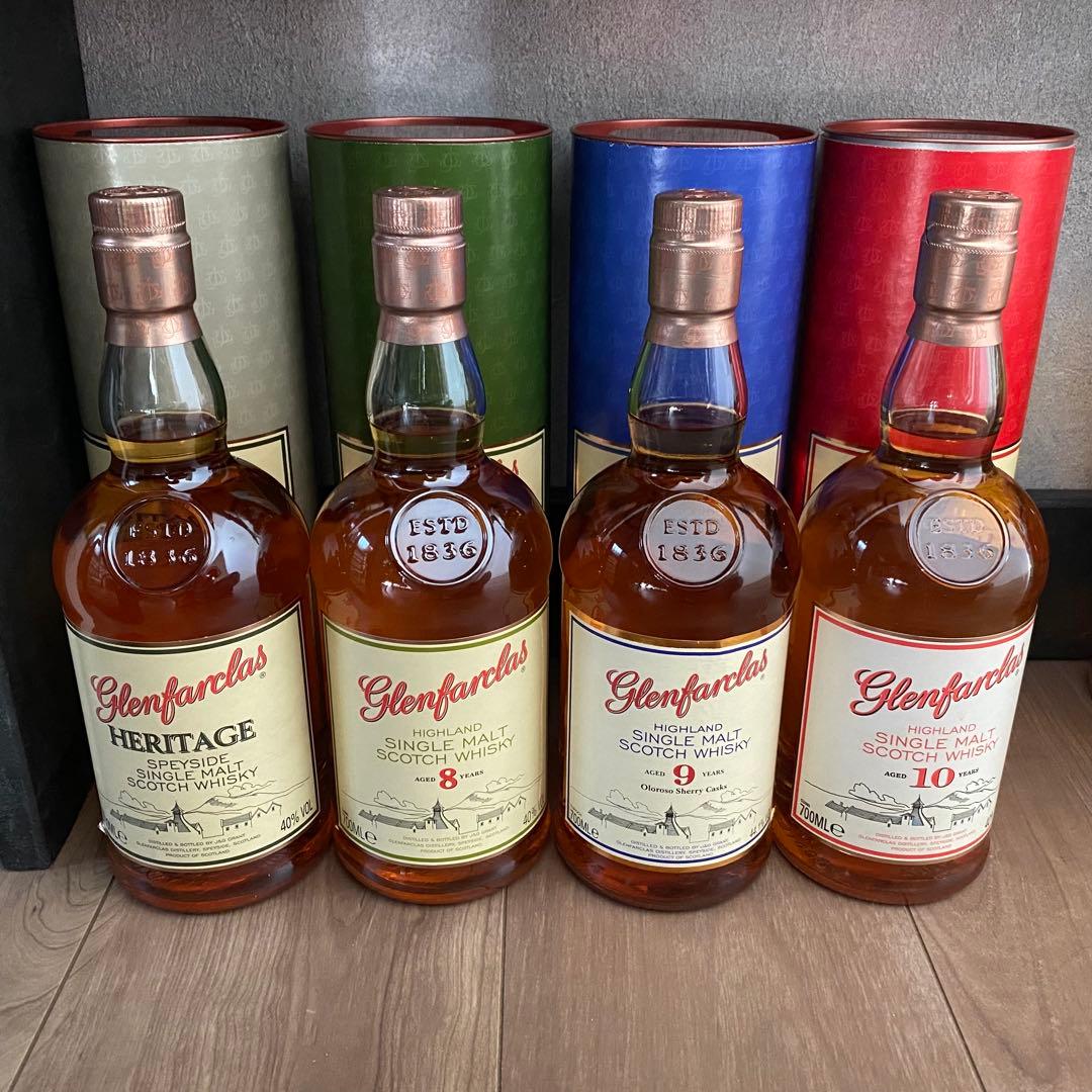 【シングルモルトウイスキー】〈Glenfarclas〉 4本セット