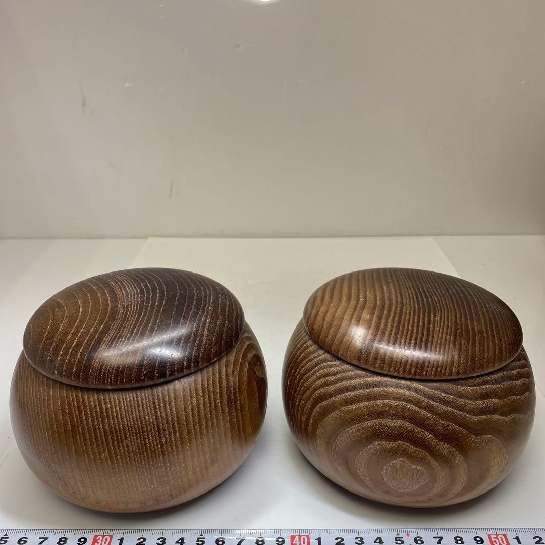 日向産碁石　本那智黒碁石　921g(白)1040g(黒) 東な7-0311①