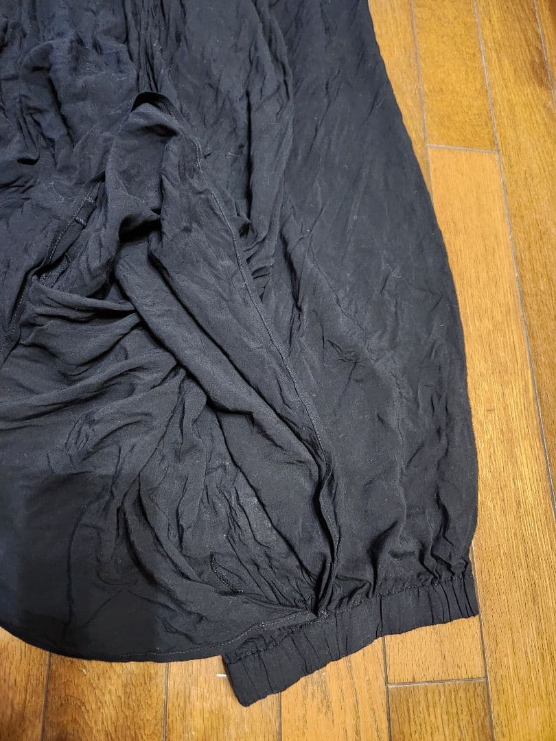 YOJI YAMAMOTO　変則 ワイドパンツ 黒 軽量素材　サイズ3