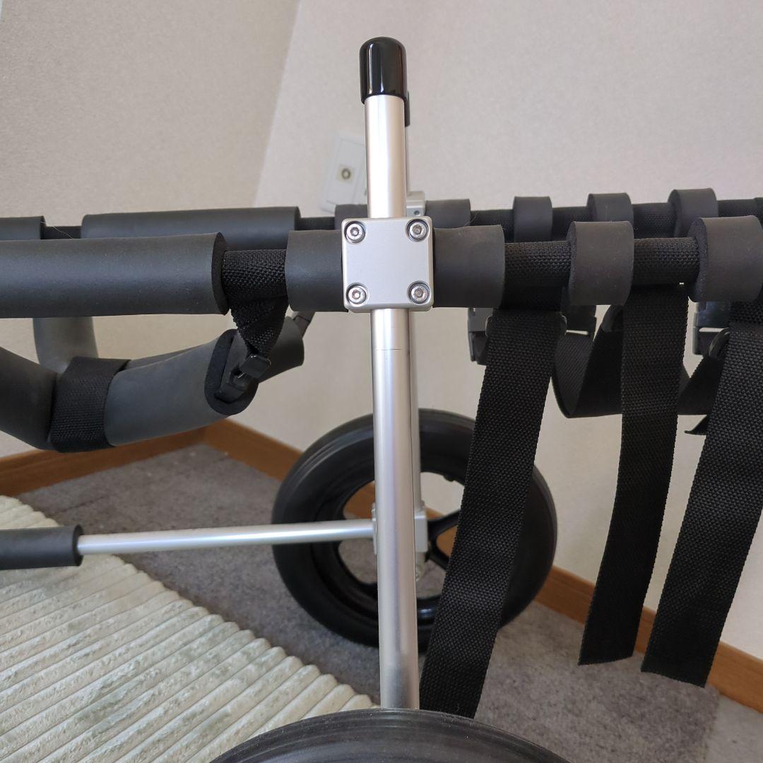 【美品】大型犬用・アルミ車いす ブラック