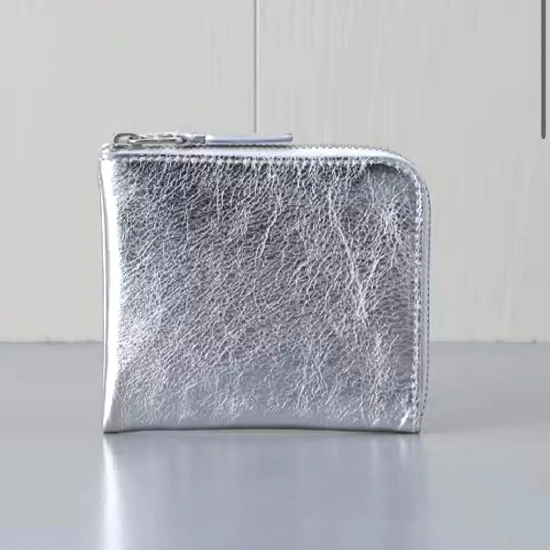 極美品 COMME des GARCONS Wallet シルバーウォレット