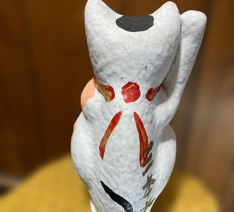 【希少】運気アップ　張子 招き猫 招福　昭和初期