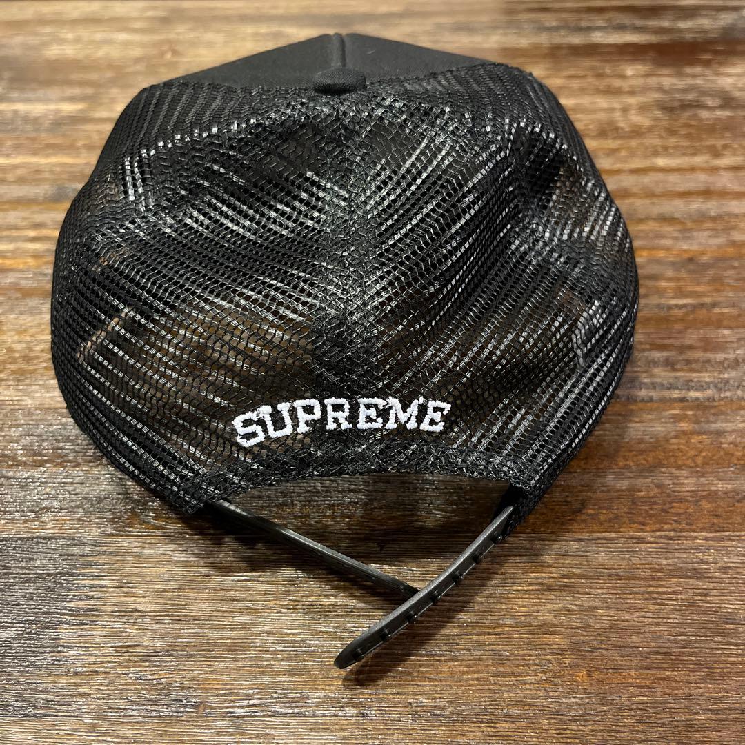 シュプリームブラックメッシュキャップ