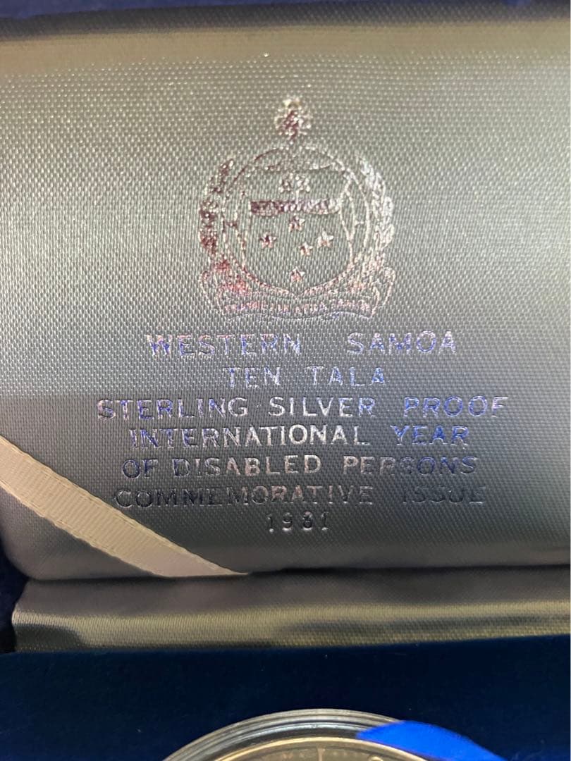 国際障害者年　西サモア　銀貨　記念　ロイヤルミント