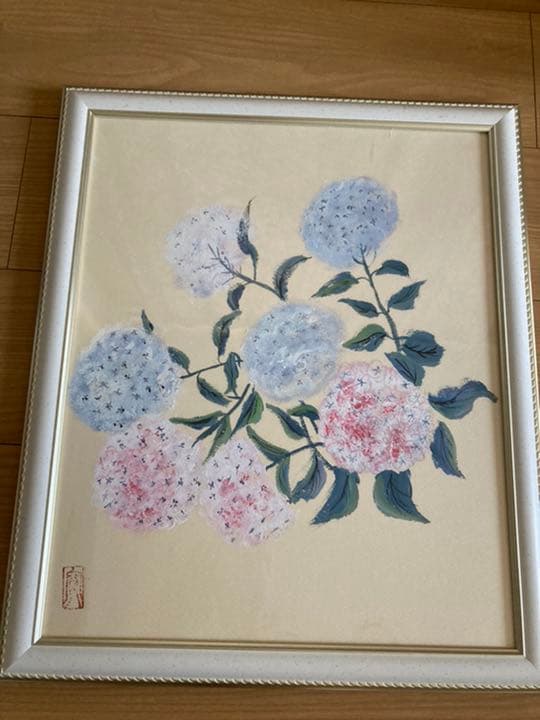 西洋あじさいの絵