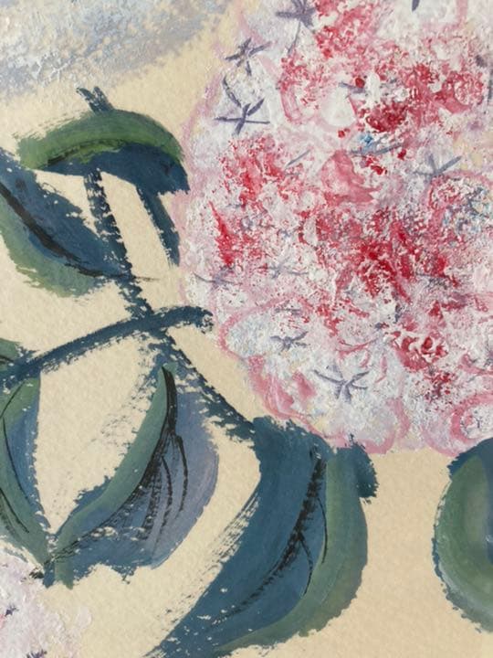 西洋あじさいの絵