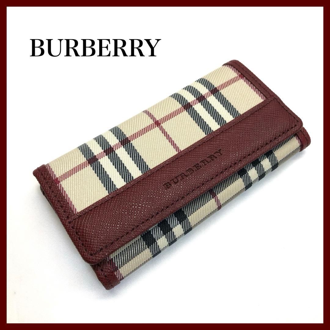 美品✨　BURBERRY バーバリー　キーケース 5連　チェック