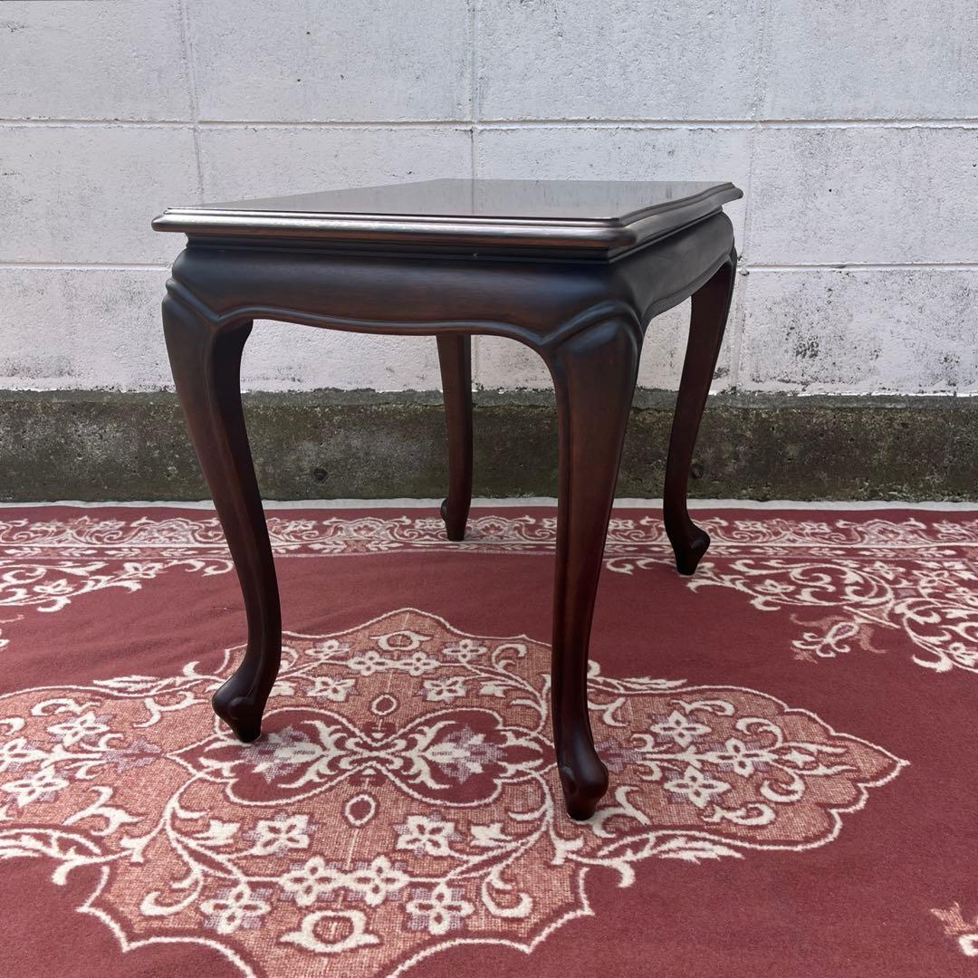 maruni マルニ家具◾️猫脚デザイン 木製サイドテーブル コーヒーテーブル