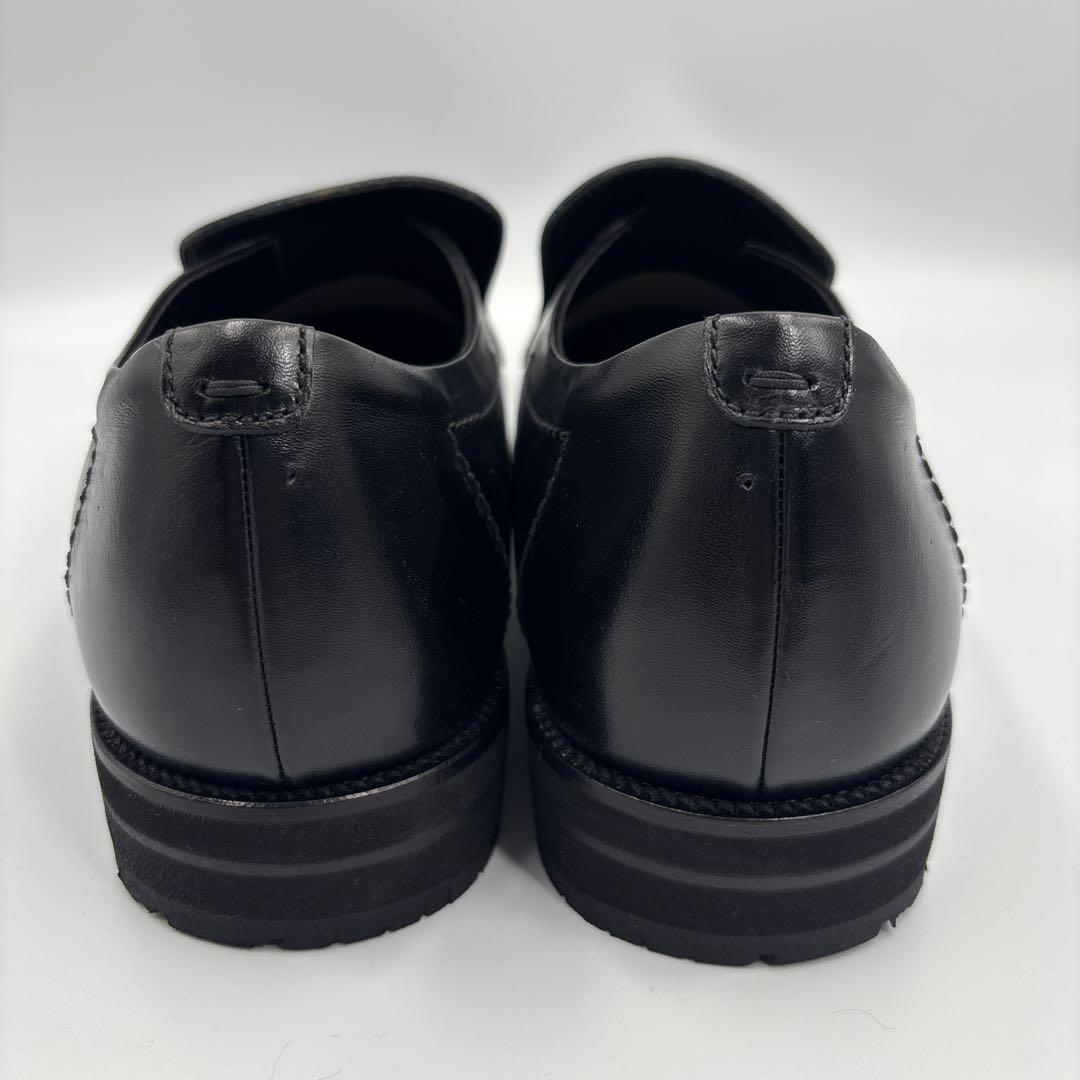 未使用✨アシックス　ランウォーク 黒　レザー　ビジネスシューズ　ローファー