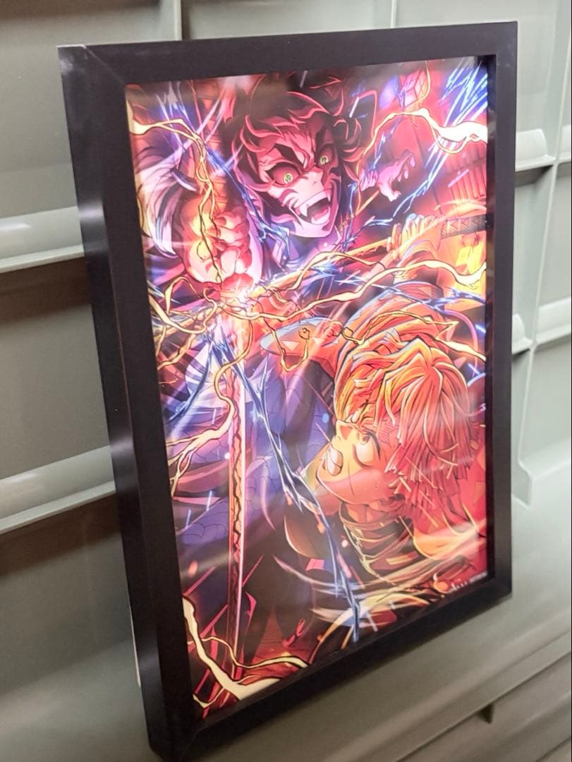 【入場者特典 第5弾】鬼滅の刃 映画 キービジュアル イラストボード 額装済