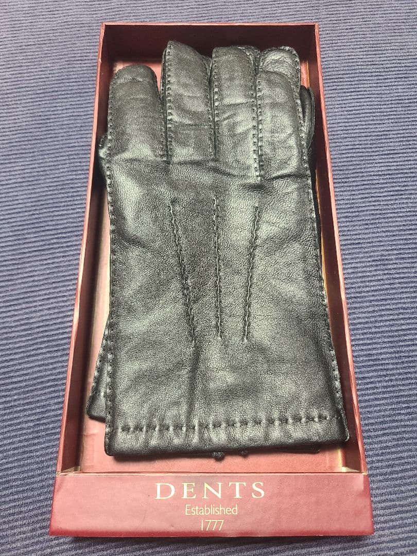 DENTS ブラック レザー 手袋