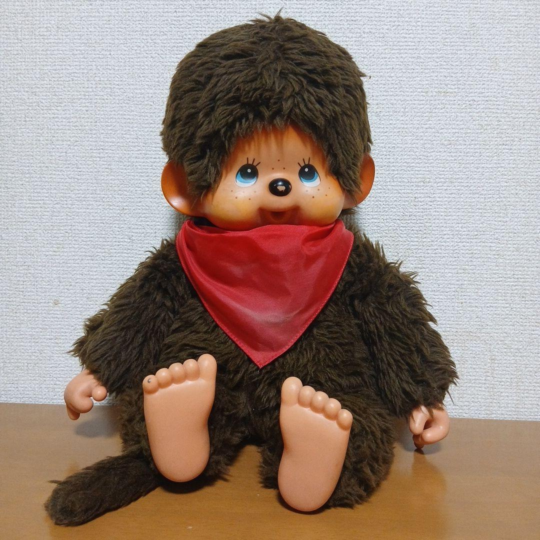 モンチッチぬいぐるみ 赤いバンダナ
