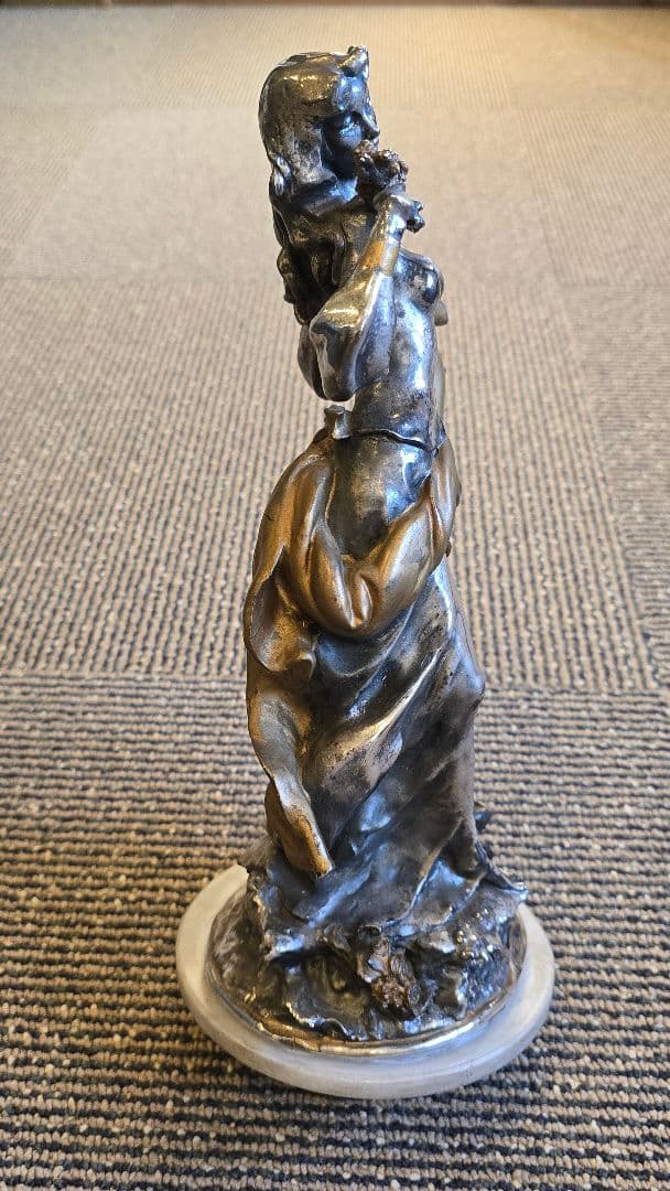 女性像　銀色　900刻印　2780g　　アンティーク