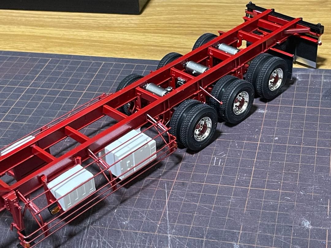 デコトラ‼️1/32 アオシマ製★3軸トレーラー★完成品★
