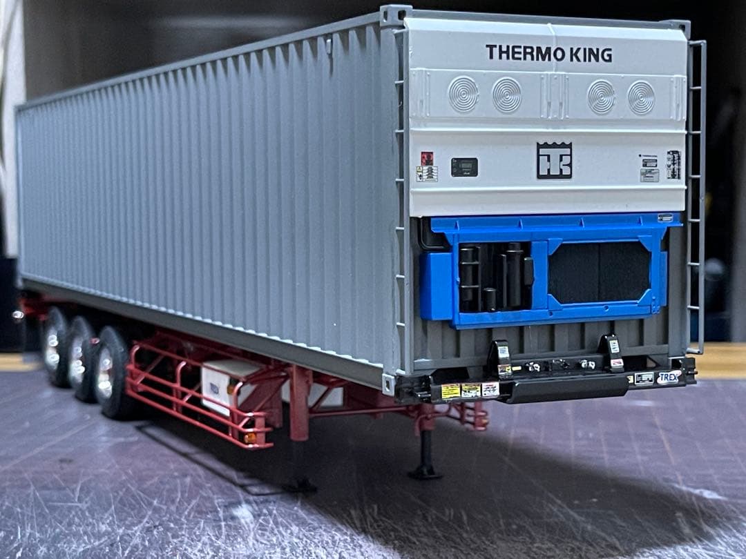 デコトラ‼️1/32 アオシマ製★3軸トレーラー★完成品★