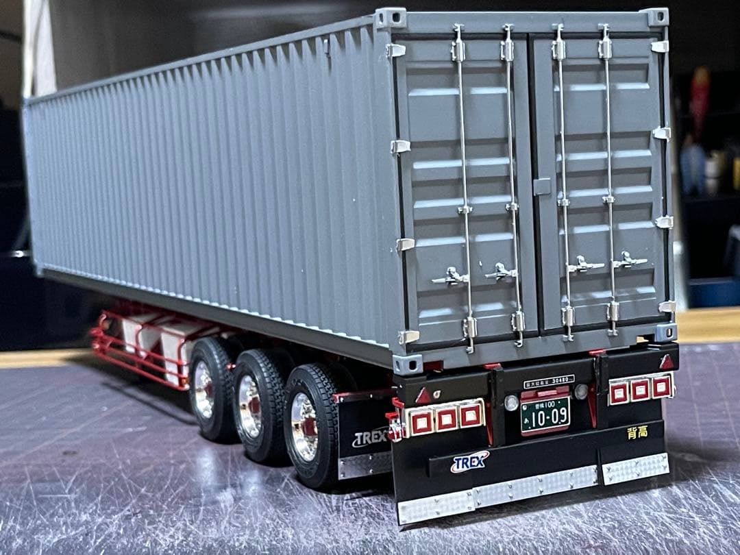 デコトラ‼️1/32 アオシマ製★3軸トレーラー★完成品★